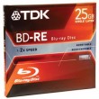 TDK  Rewritable Blu-ray, 25 GB, 2X BD-RE, Jewel Case