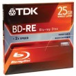 TDK  Rewritable Blu-ray, 25 GB, 2X BD-RE, Jewel Case